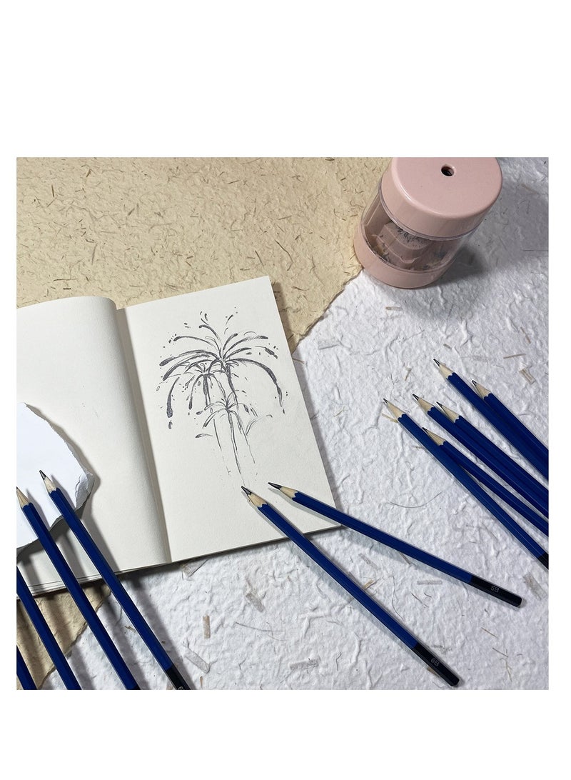 فن البحارة مجموعة من 12 قلم رصاص للتخطيط5H 4H 3H 2H HB B 2B 3B 4B 5B 6B 8B - Image 2