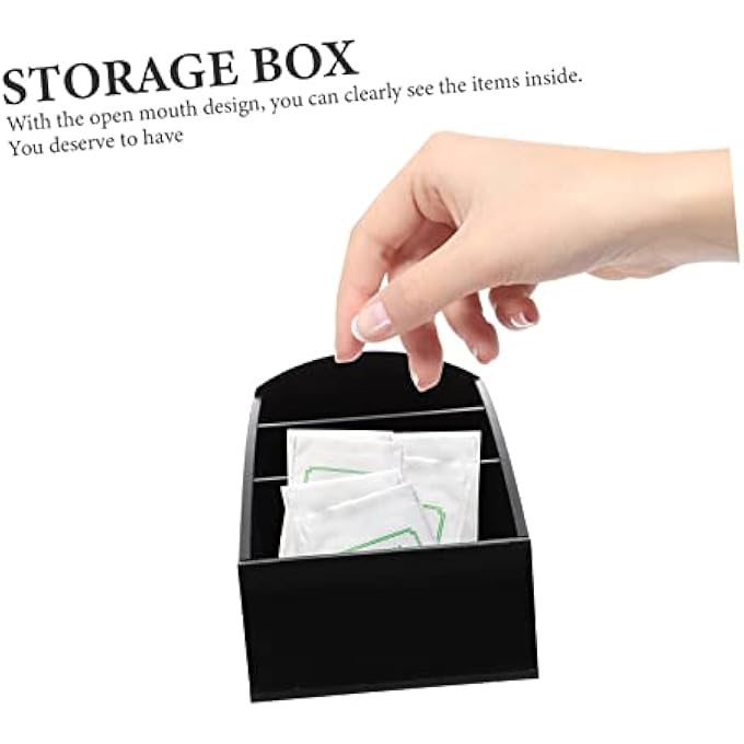 PRETYZOOM 2 X Storage Box For Coffee Pods Tea Bags Coffee Bar Sugar Packets Coffee Bar Holder For Coffee Bags Desk Accessories Storage Box Sugar Bag Holder - Image 5