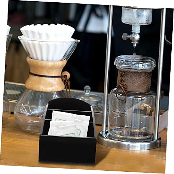 PRETYZOOM 2 X Storage Box For Coffee Pods Tea Bags Coffee Bar Sugar Packets Coffee Bar Holder For Coffee Bags Desk Accessories Storage Box Sugar Bag Holder - Image 4