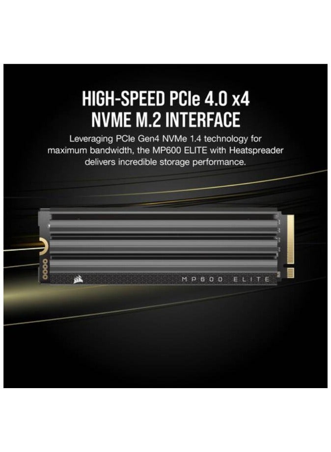 كورسير 1 تيرابايت MP600 ELITE NVMe PCIe 4.0 M.2 SSD داخلي (وحدة تبريد) 1 تيرابايت - Image 5