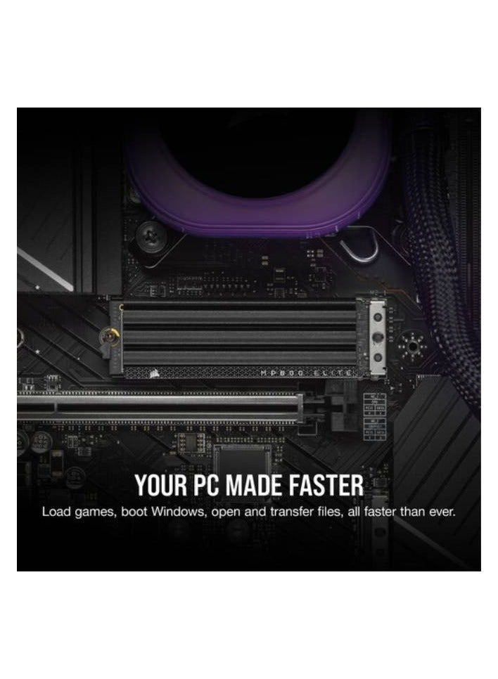 كورسير 1 تيرابايت MP600 ELITE NVMe PCIe 4.0 M.2 SSD داخلي (وحدة تبريد) 1 تيرابايت - Image 3