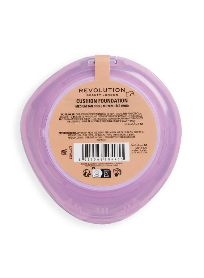 Revolution Cool Superdewy Cushion Foundation Medium Tan Cool for Women | Best Price UAE