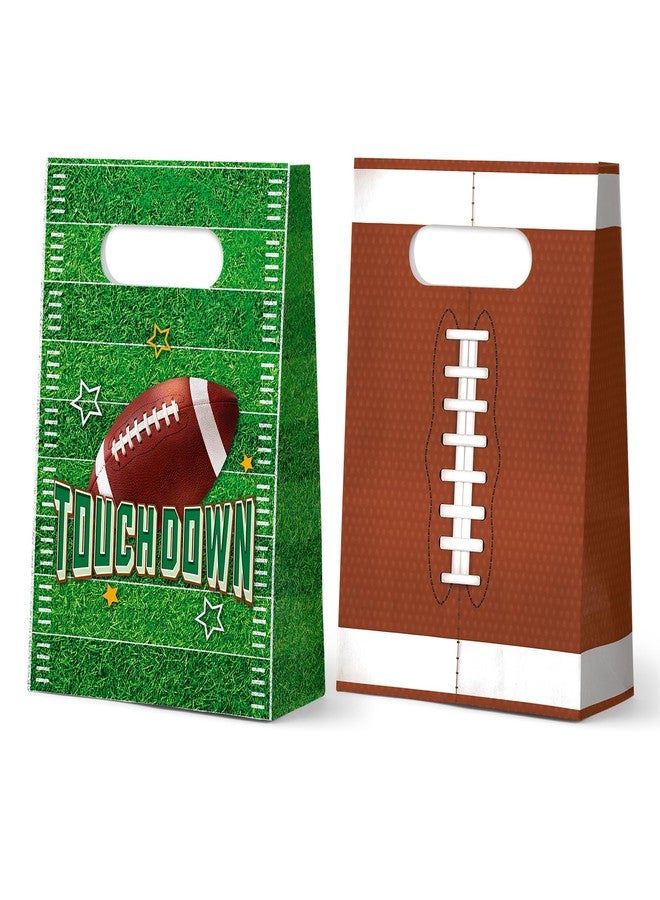 KALEFO 24 Pcs Super Football Party Favors Gift Bags Sport Bowl Goodie Treats Theme Candy Paper for Birthday Supplies - Image 1