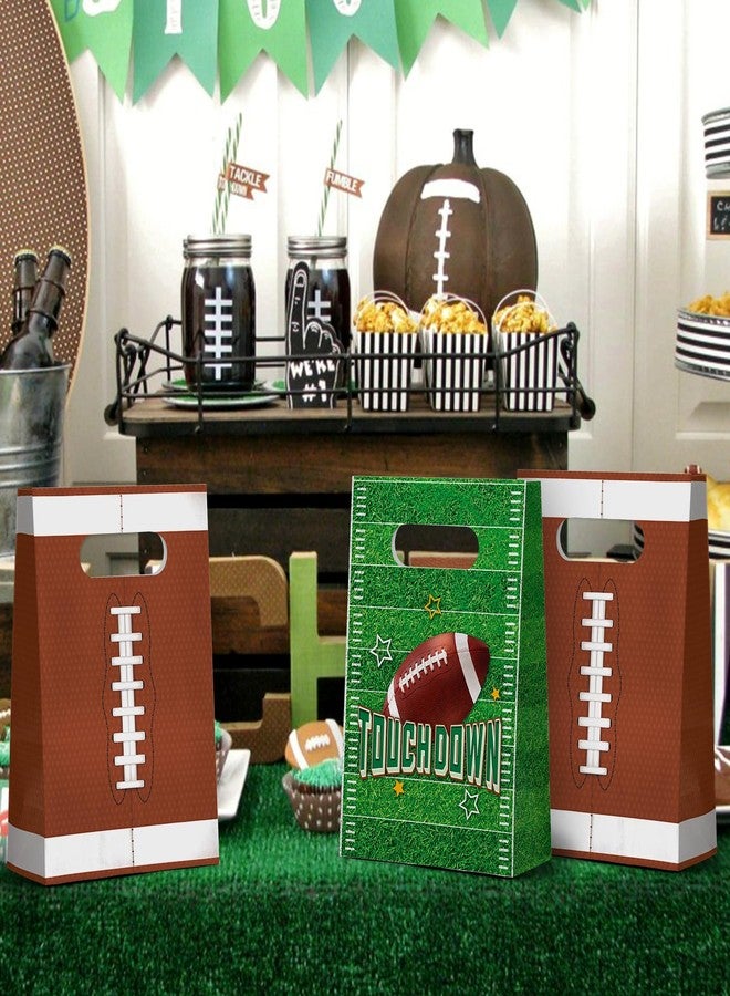 KALEFO 24 Pcs Super Football Party Favors Gift Bags Sport Bowl Goodie Treats Theme Candy Paper for Birthday Supplies - Image 5