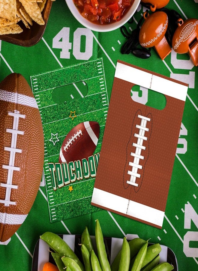 KALEFO 24 Pcs Super Football Party Favors Gift Bags Sport Bowl Goodie Treats Theme Candy Paper for Birthday Supplies - Image 3
