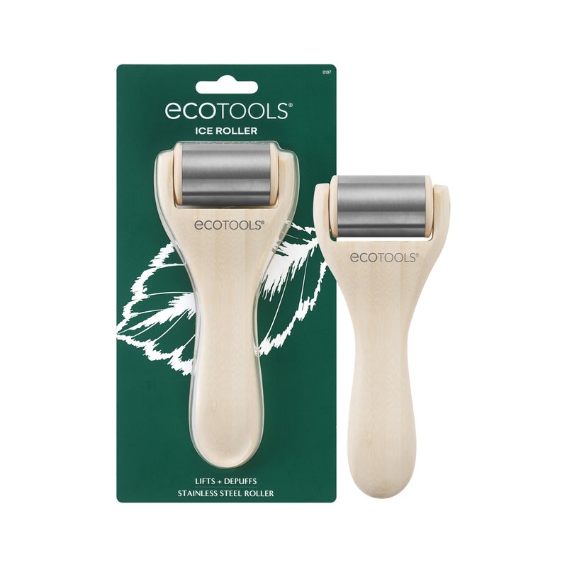 EcoTools Ice Roller, Lifts & Depuffs Skin, Stainless Steal Cooling Roller For Face & Neck, Provides Relaxation While Sculpting, Eco Friendly, Vegan, & Cruelty Free Skincare Tool, 1 Count - Image 1