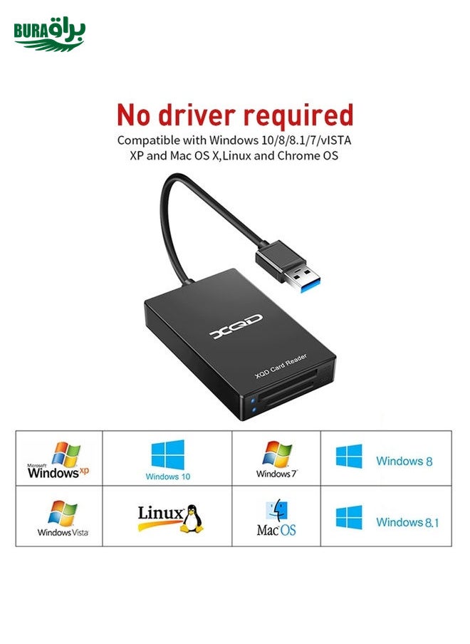 Rocketek CR312-A USB3.0 SD / XQD 2 in 1 Card Reader