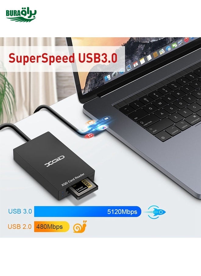 Rocketek CR312-A USB3.0 SD / XQD 2 in 1 Card Reader