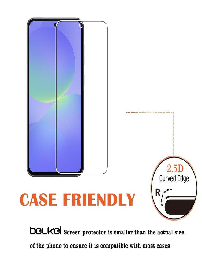 beukei (3 Pack) Designed for Samsung Galaxy A36 5G / Galaxy A56 Screen Protector Tempered Glass, 9H Hardness - Image 4