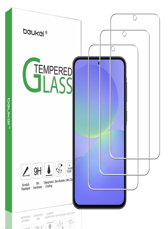 beukei (3 Pack) Designed for Samsung Galaxy A36 5G / Galaxy A56 Screen Protector Tempered Glass, 9H Hardness - Image 1