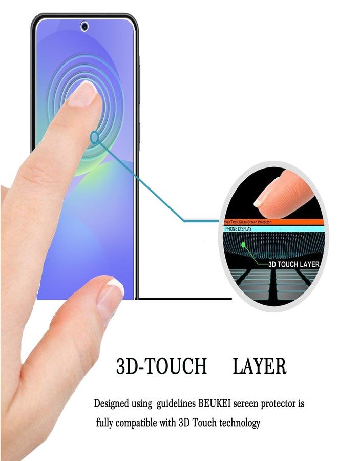 beukei (3 Pack) Designed for Samsung Galaxy A36 5G / Galaxy A56 Screen Protector Tempered Glass, 9H Hardness - Image 2