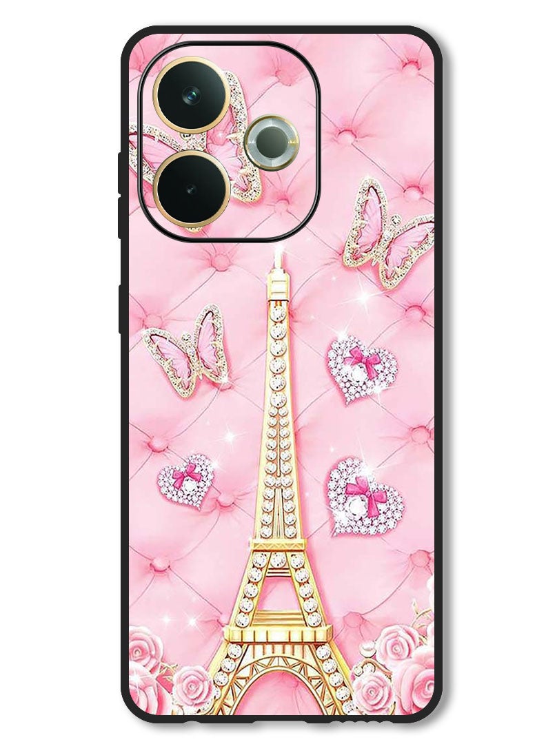 Theodor Case Compatible with Oppo A5 Pro Protection Shockproof Bumper Cover Eiffel Tower (2) - Image 1