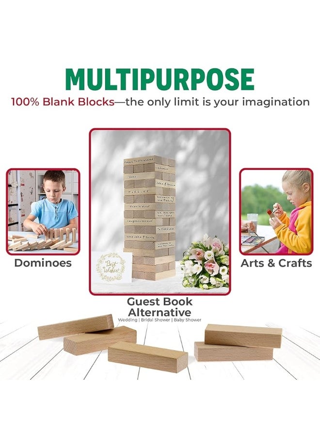 CoolToys CoolToys Timber Tower Wood Block Stacking Game â€“ Original Edition (48 Pieces)  - Image 5