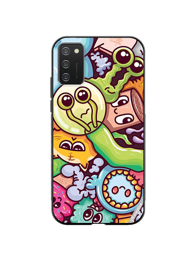 VR CREATIVE Protective Case Cover For Samsung Galaxy A03s Graphitti Design Multicolour - Image 1