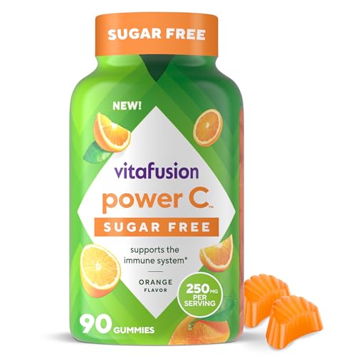 VITAFUSION Sugar Free Power C Vitamin C Gummies, Daily Adult Vitamins for Immune System Support (1), Orange Flavor, 90 Count - Image 1