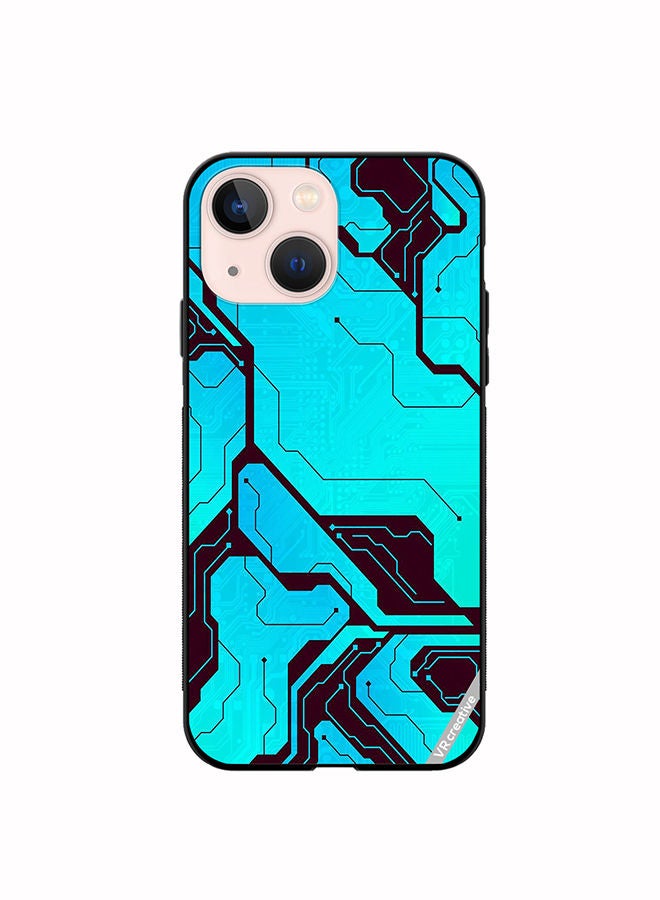VR CREATIVE Protective Case Cover For Apple iPhone 14 Tech A-02 Design Multicolour - Image 1