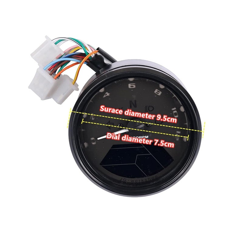 QASULER Motorcycle Speedometer with Night Vision - Image 2