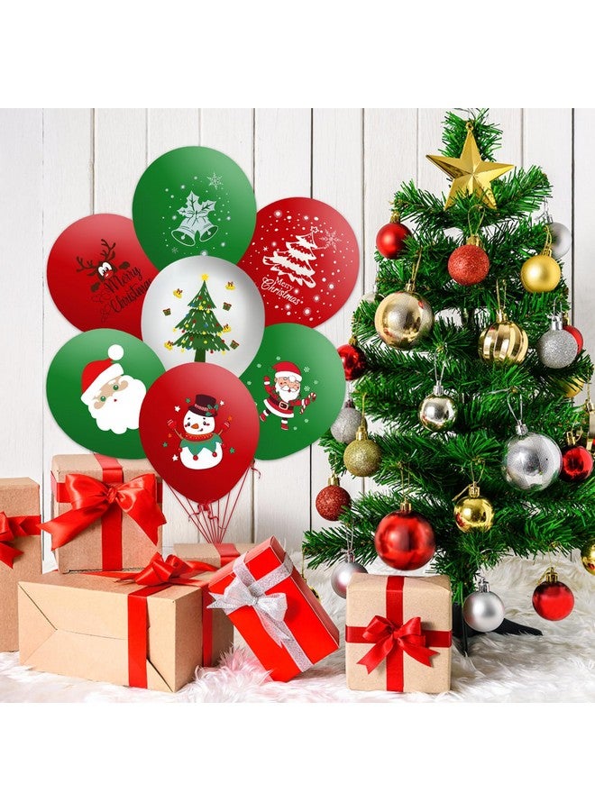 Partywind 50 PCS Christmas Balloons for Party Decorations, Red and Green Latex Balloons for Christmas Party Supplies Favors, Santa Balloon Decor for Xmas Holiday Games - Image 4