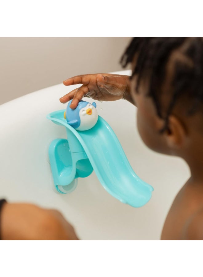 Nuby Penguin Slide Bath Toy, Interactive Baby Bath Water Play Toy with Sliding Penguin Feature for Bath Time Fun and Learning, Assorted - Image 4