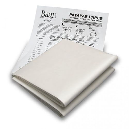 baar Patapar Paper, Vegetable Cooking Parchment - 24"x24", 6 Reusable Sheets - Image 5