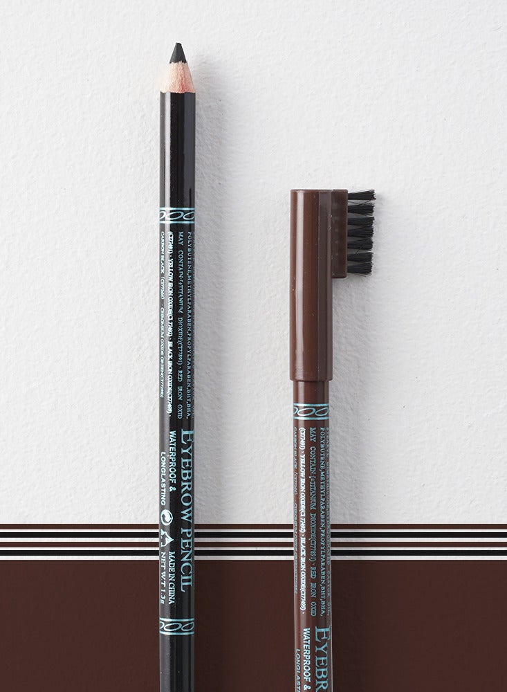 ام ان طقم 12 قلم حواجب بلون-بني - Image 3