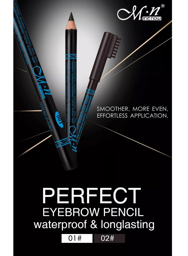 ام ان طقم 12 قلم حواجب بلون-بني - Image 4