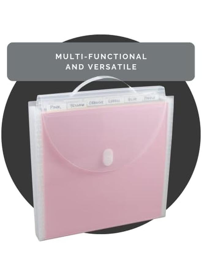 Advantus Storage Studios Expandable Paper Organizer 12 Pockets 1.375 X 13.125 X 13.25 Inches Clear Ch93389 - Image 3