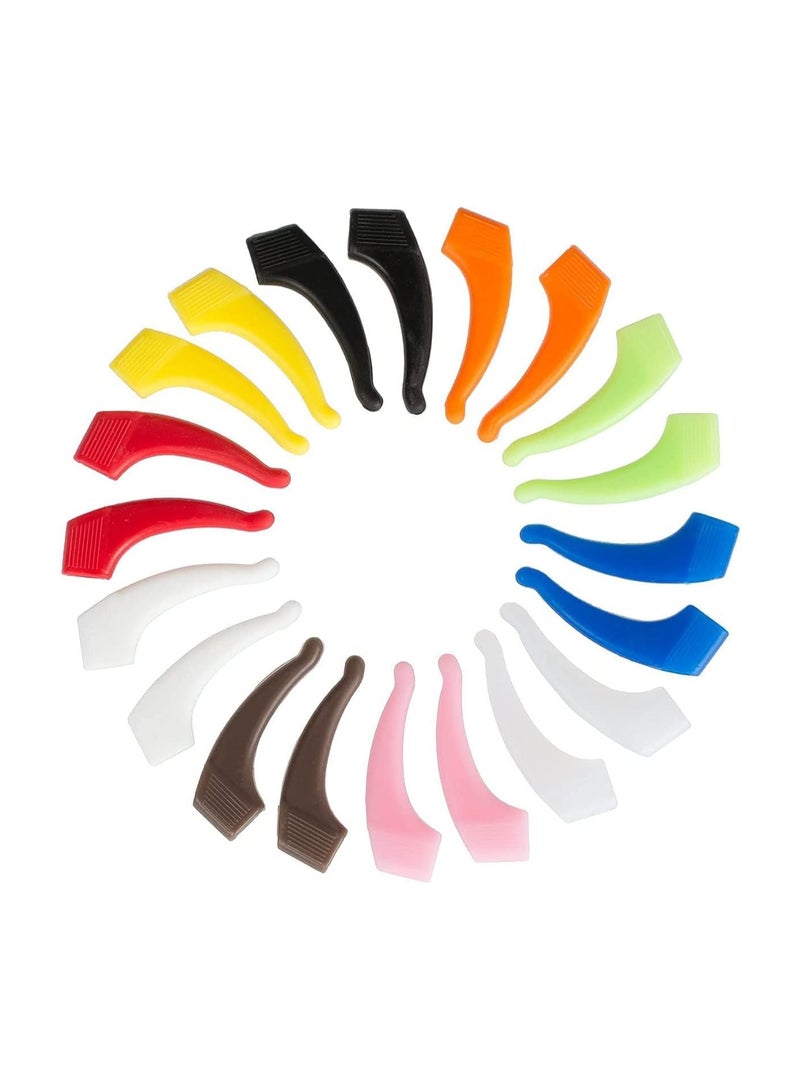 كول بيبي 10 أزواج من الأطفال والبالغين الرياضية حامل حزام النظارات، حامل سيليكون مضاد الانزلاق، مثبت النظارات للأذن، قطعة النظارات، رأس معبد النظارات - Image 1