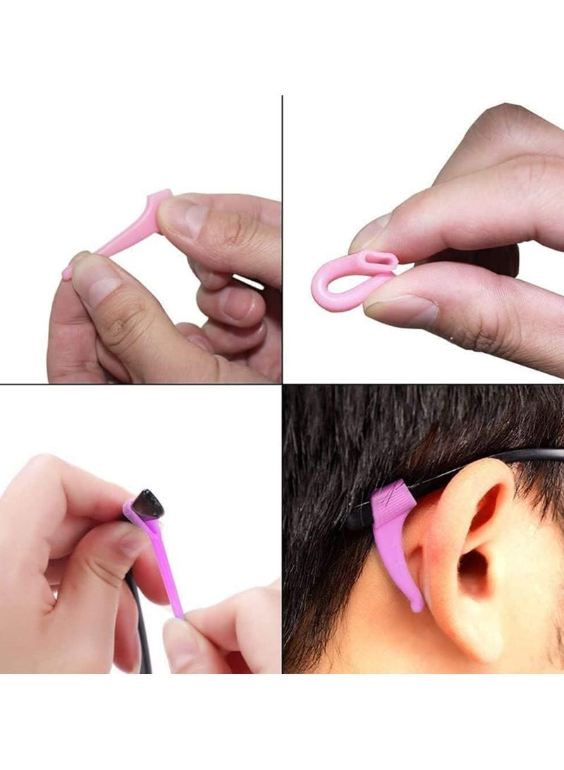 كول بيبي 10 أزواج من الأطفال والبالغين الرياضية حامل حزام النظارات، حامل سيليكون مضاد الانزلاق، مثبت النظارات للأذن، قطعة النظارات، رأس معبد النظارات - Image 3