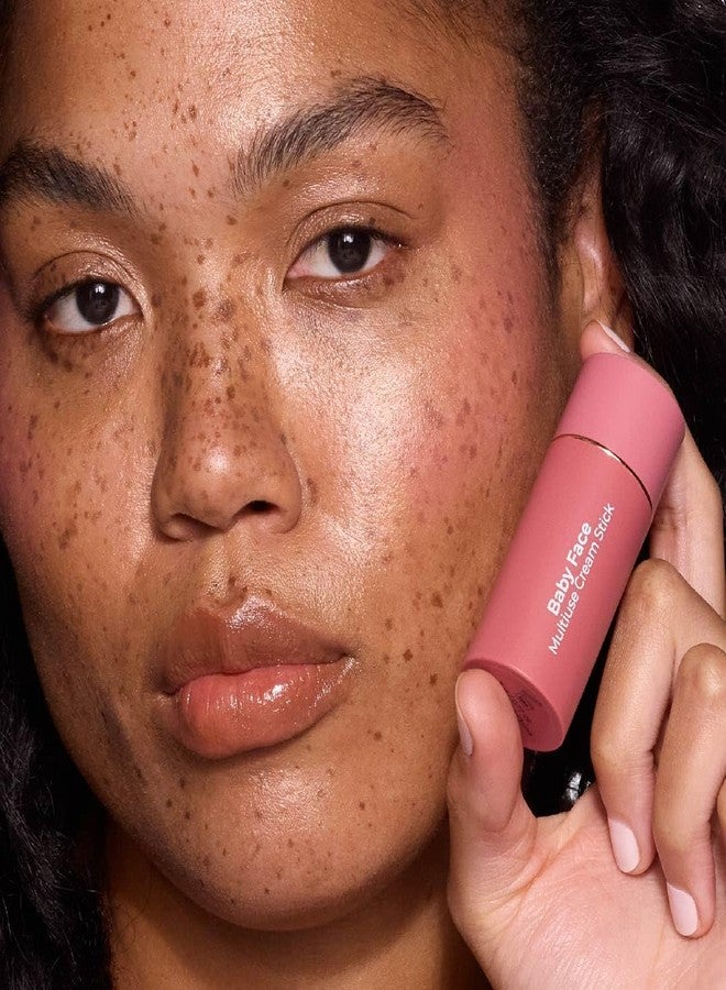 MCoBeauty كريم متعدد الاستخدامات للأطفال، لون لولو ديبر روز، ناعم كالحرير، بلش قابل للبناء للعيون، الشفاه والخدود، مستحضرات تجميل نباتية وخالية من التجارب على الحيوانات - Image 2