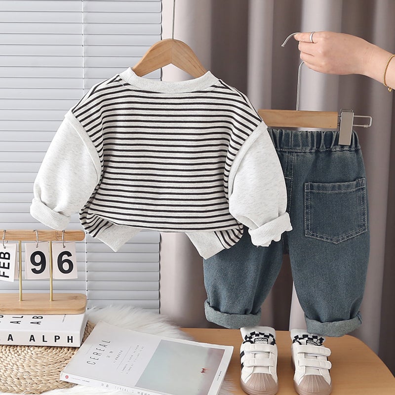 ChicPoint 2 Pcs 2-5years Boys Pants Suit - Image 2