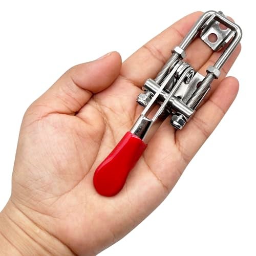 CUKAYO 2pcs Heavy Duty Toggle Clamp Capacity 400LBs, 304 Stainless Steel Adjustable U Bolt Holding Quick Release Latch (40323-2pcs) - Image 5