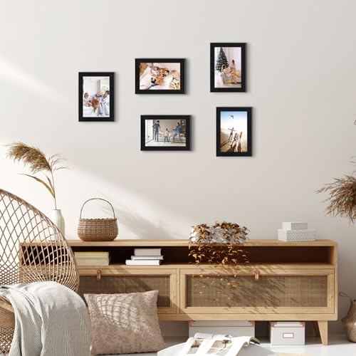 HORLIMER 4x6 Picture Frame Set of 15, Black Picture Frames Display 4 by 6 Photo for Wall or Tabletop - Image 3