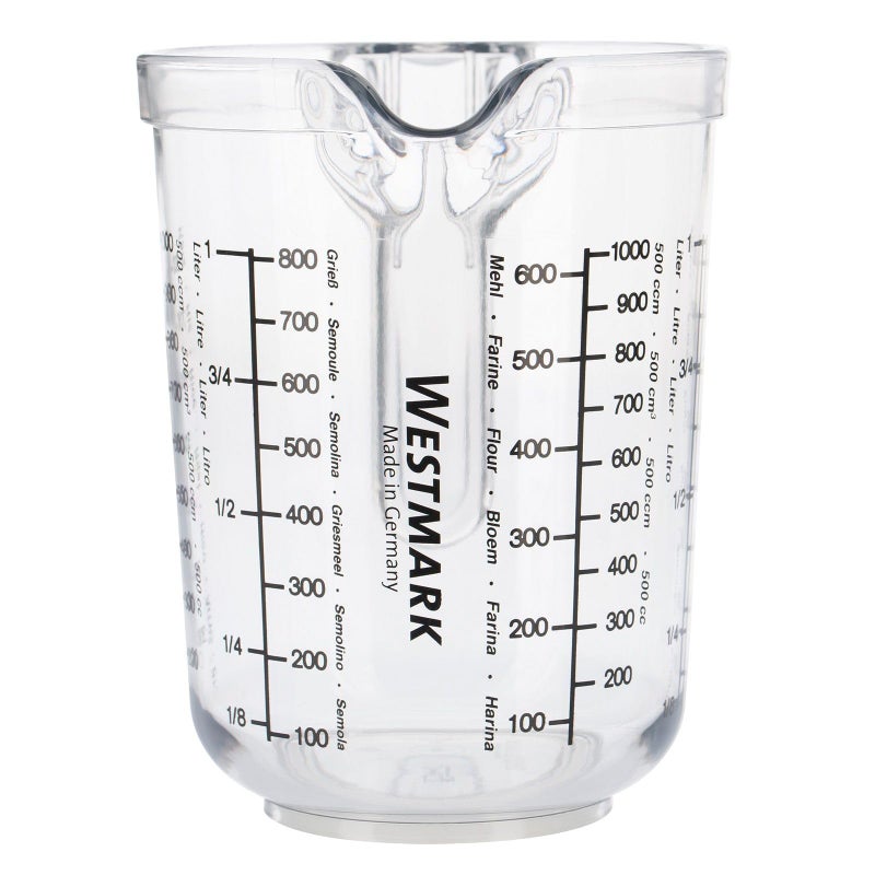 Westmark Germany 'Gerda' Measuring Cup Clear Multi Measurement Tool for Baking, Cooking, Sugar, Flour (Clear) - Image 2