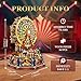 STRUCWOOD DIY 3D Wooden Puzzle Ferris WheelDIY Dollhouse Kit Circus Building ModelChristmas Decor Craft Sets with Lights and MusicGifts for Adults Teens Century Ferris WheelSQ69 - Image 4
