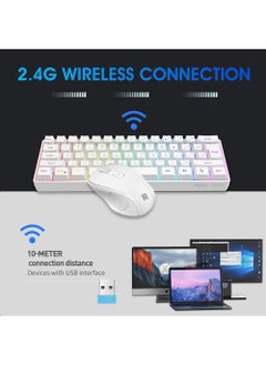 Rock Pow Wireless Mouse Ergonomic PC Mouse with USB Receiver for Computer Laptop Desktop 3 DPI Adjustable Silent Click Comfortable Ergo Mouse 10M Wireless Connection Ultra-fast Scroll  - Image 4