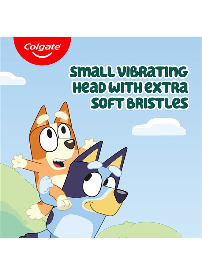 Colgate Kids 6+ years Powered Bluey Extra Soft Toothbrush - Image 2