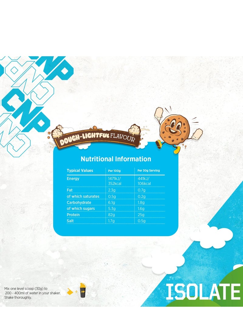 CNP Isolate Premium Whey Protein Isolate 900g (Dough Lightful) 25g Protein Per Serving, Low fat & Sugar  - Image 2