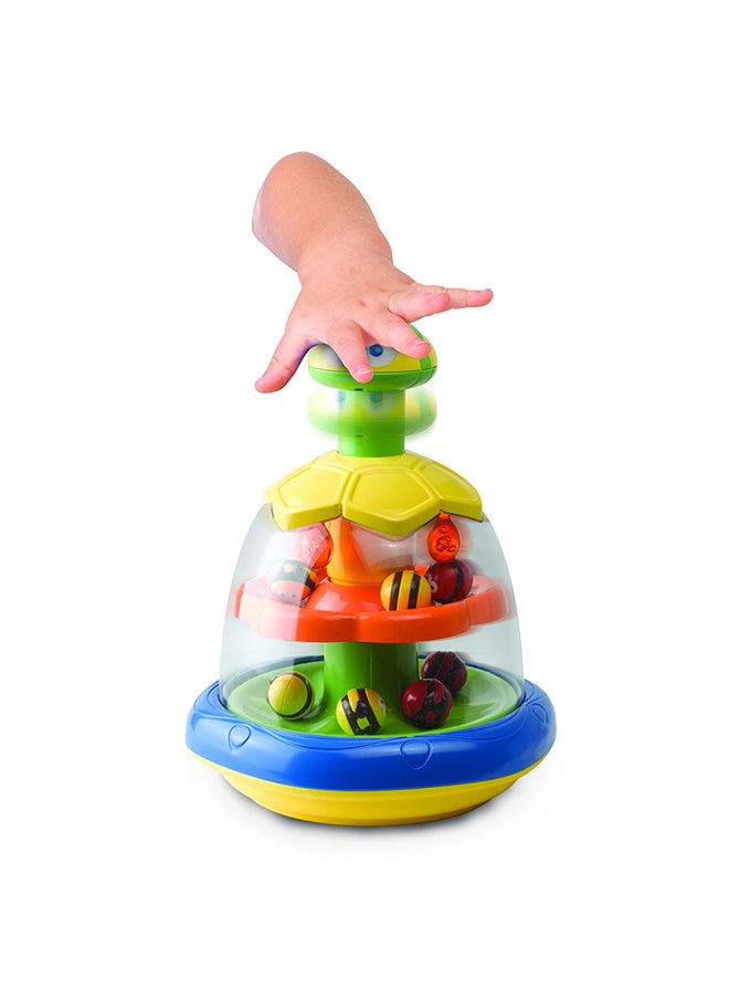Happy Kids Little Learner Spinning Bees Interactive Toy For Babies And Toddlers Press-n-spin Top With Colorful Bees  - Image 4