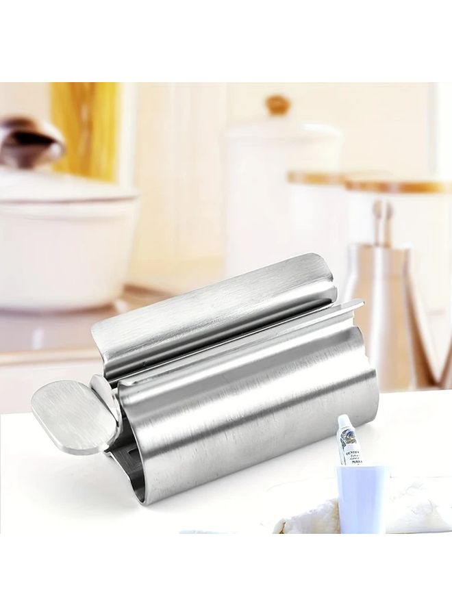 Stainless Steel Toothpaste Squeezer Hygienic Labor Saving 304 Medical Grade Silent Roller 1pc - Image 3