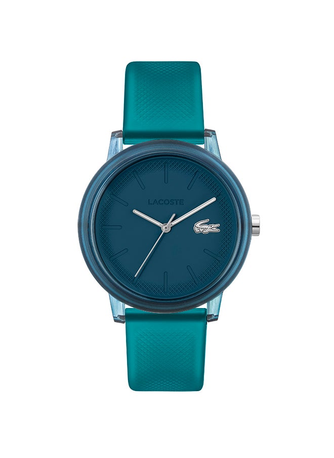 LACOSTE ساعة يد رجالية من السيليكون بعقارب دائرية الشكل 2011318 - 42 ملم  - Image 1