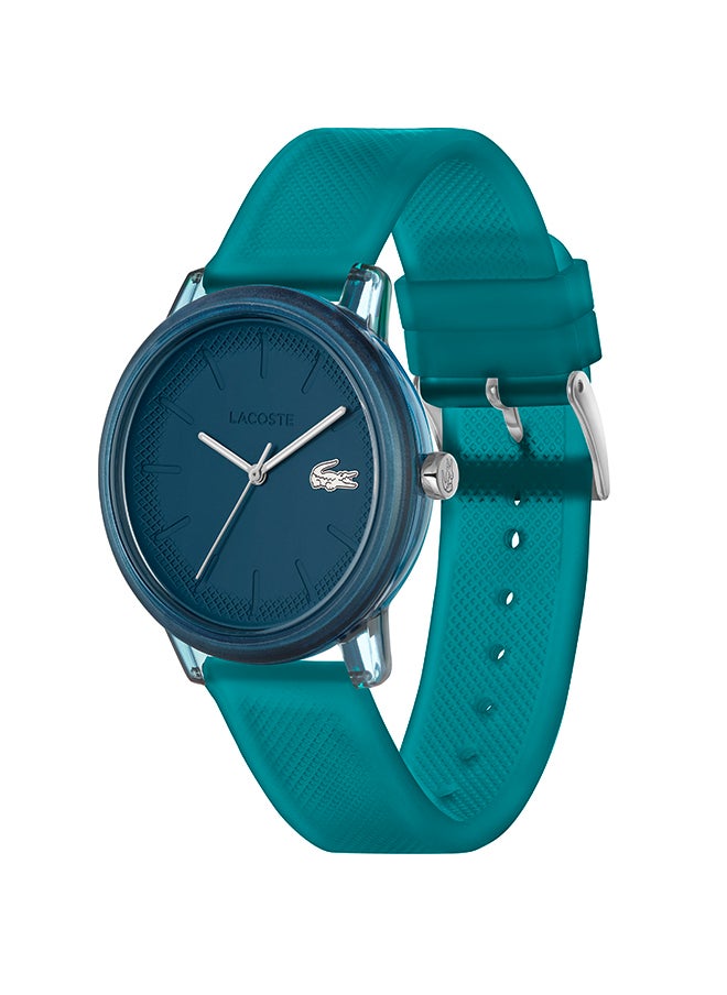 LACOSTE ساعة يد رجالية من السيليكون بعقارب دائرية الشكل 2011318 - 42 ملم  - Image 2