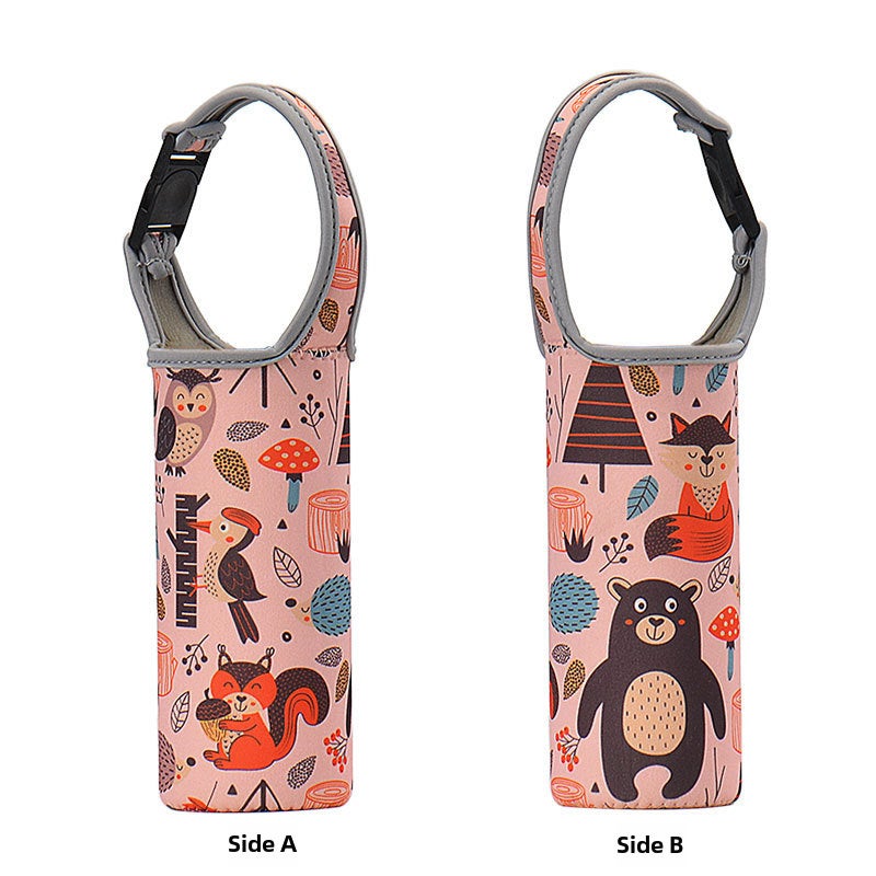 Insulated Cartoon Cup Sleeve Neoprene Simple Design Woodpecker 