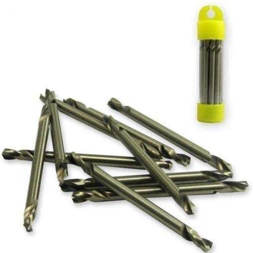 COLIBROX 10pc 1/8" Double Ended Cobalt M35 Drill Bit Set - Image 2
