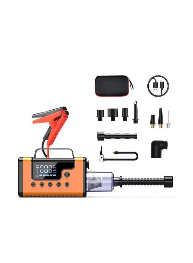 BlueFire 3000A Jump Starter with Air Compressor, Power Bank, LED Light & Built-in Vacuum – Multifunctional Emergency Car Starter 12V | CE Certified All-in-One Device with 150 PSI Compressor, Power Bank, LED SOS Light, and Mini Vacuum | Portable Car Booster for SUV, Truck & Motorcycle | Smart Protection System, Fast Charging USB/Type-C Ports | Works in Extreme Cold -30°C | Perfect for Car Maintenance, Road Trips, and Outdoor Use - Image 1