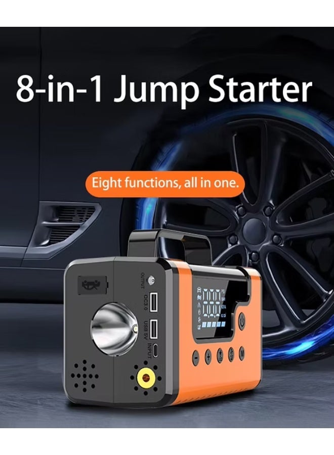 BlueFire 3000A Jump Starter with Air Compressor, Power Bank, LED Light & Built-in Vacuum – Multifunctional Emergency Car Starter 12V | CE Certified All-in-One Device with 150 PSI Compressor, Power Bank, LED SOS Light, and Mini Vacuum | Portable Car Booster for SUV, Truck & Motorcycle | Smart Protection System, Fast Charging USB/Type-C Ports | Works in Extreme Cold -30°C | Perfect for Car Maintenance, Road Trips, and Outdoor Use - Image 5