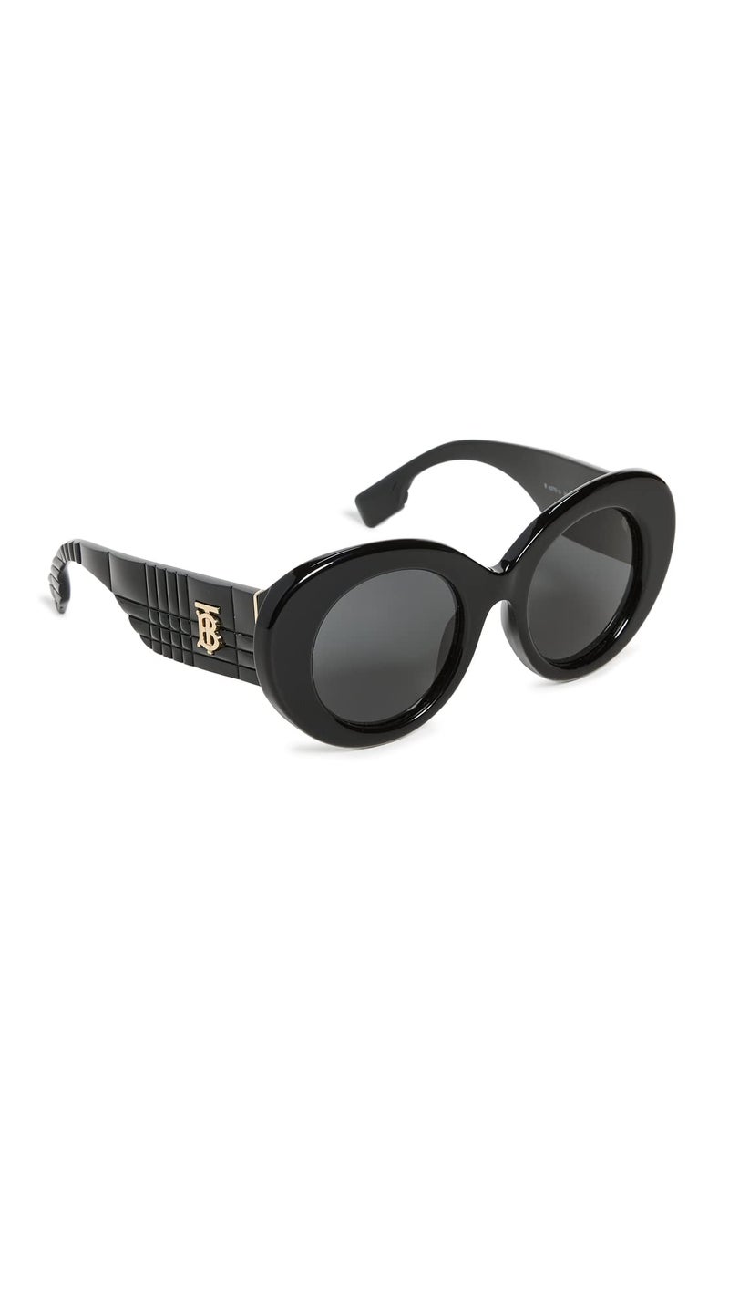 BURBERRY Women's Margot Sunglasses, Black/Dark Grey, One Size - Image 1