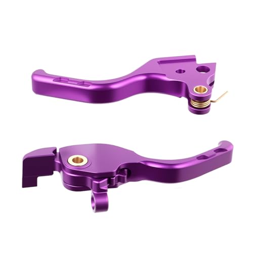 Rudyness Motorcyle Adjustable Short Brake Clutch Lever Compatible with for Harley Touring Street Road Glide 20242025 Purple - Image 1