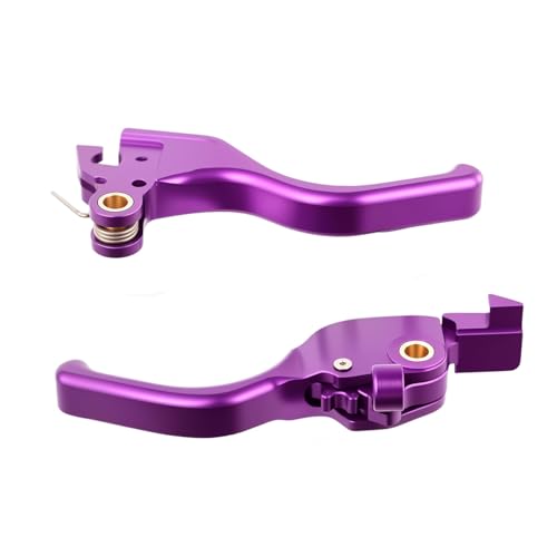 Rudyness Motorcyle Adjustable Short Brake Clutch Lever Compatible with for Harley Touring Street Road Glide 20242025 Purple - Image 3