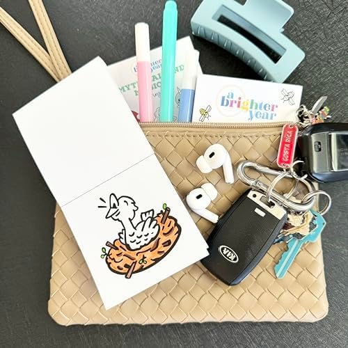 A Brighter Year Adult Mini Coloring Book – Premium Pocket Size 3”x 3” Travel Coloring Book, Thick No-Bleed Paper, 50 Pages, Lay Flat Binding, For Stress Relief, Mindfulness, Gift - Pocket Pets Edition - Image 4